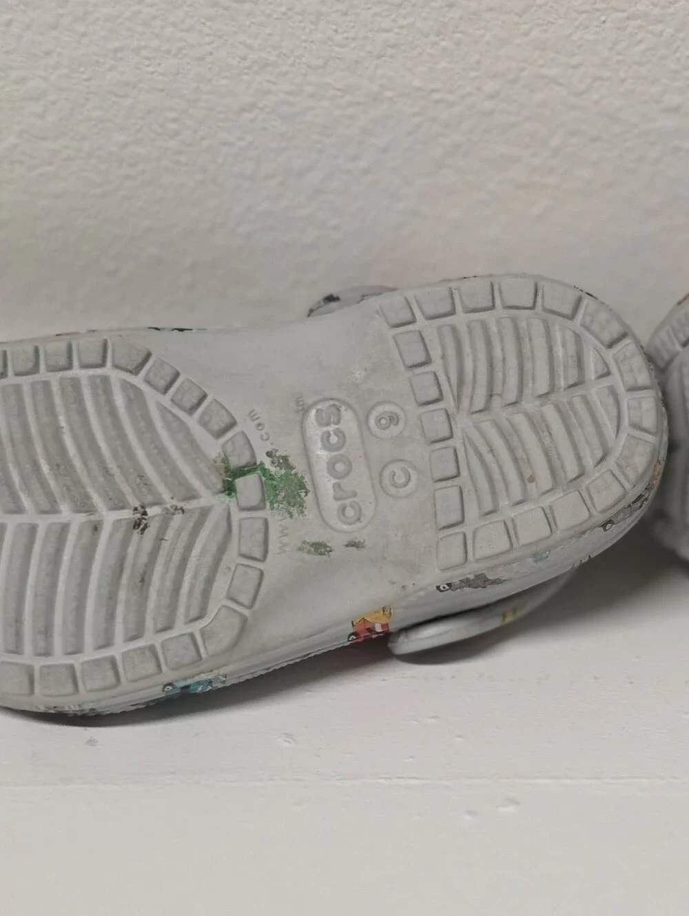 Crocs Kids Grey Car Print Clog